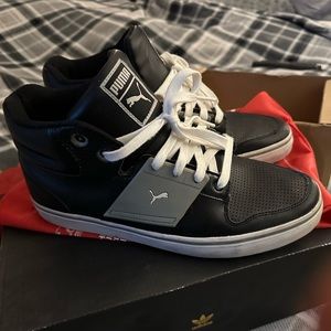 Puma high tops black and grey mens 9.5